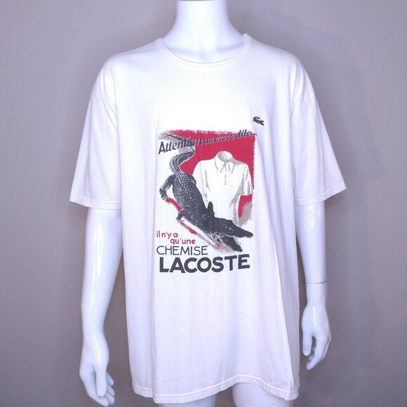 Lacoste Other - LACOSTE SPORT T-Shirt SIZE 9 Chemise 4XL BIG & TALL XXXXL Crew Neck Tee CROC